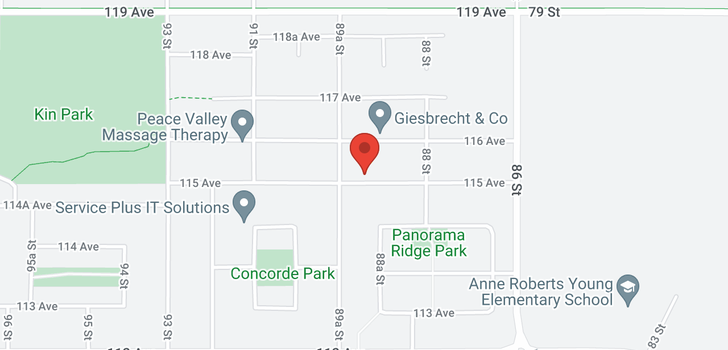 map of 8908 115 AVENUE